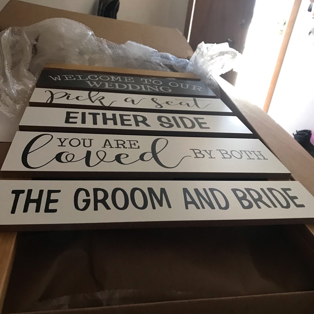 Wedding sign